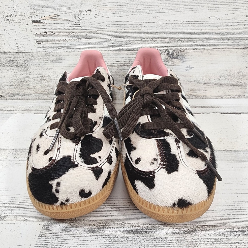 Adidas SAMBA OG 'Cow Print' Brown White Pink S8.5 JR1256 Women's Authentic NEW - Picture 4 of 8